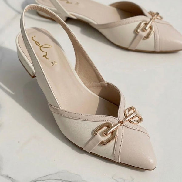 ELITE GLINT MULE - IVORY