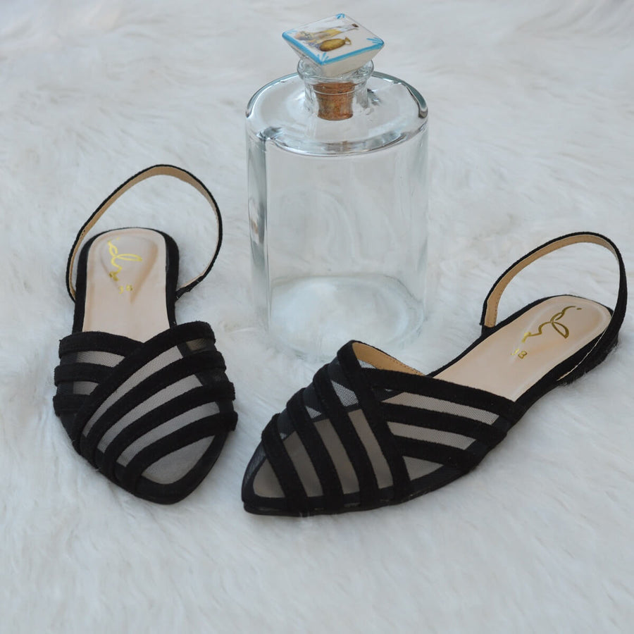 Petal Net Flat - Mustard
