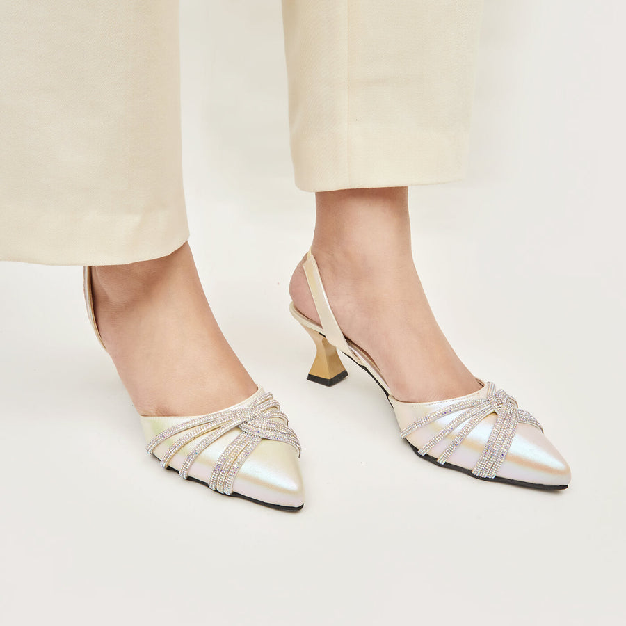 Ivory Gala Sling Back