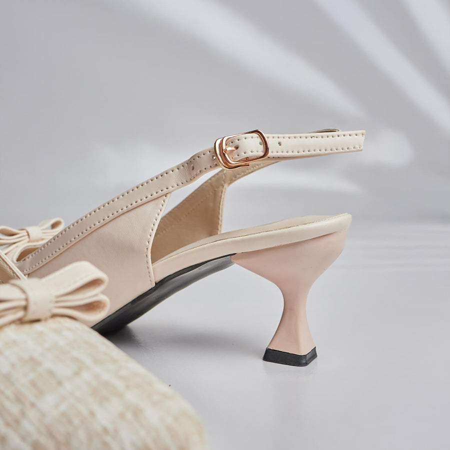 WEAVE ELEGANCE COURTSHOES-PEARL WHITE