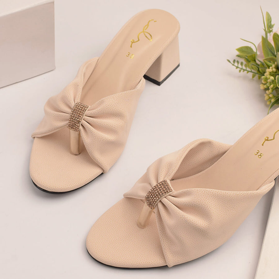 Puffy Block Heel - Black