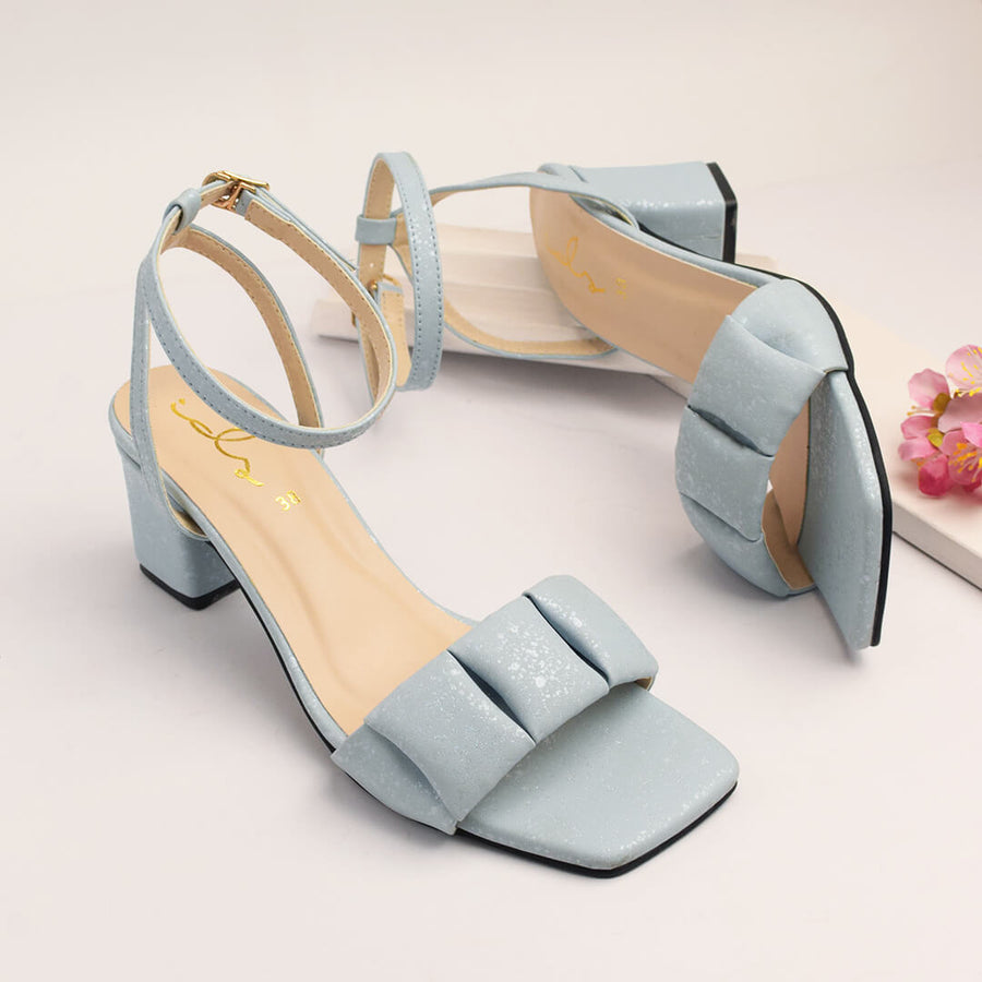 Pillow Block Heel Sandal