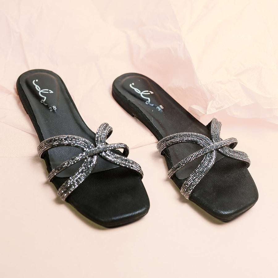 Mettalic sparkly decore slides