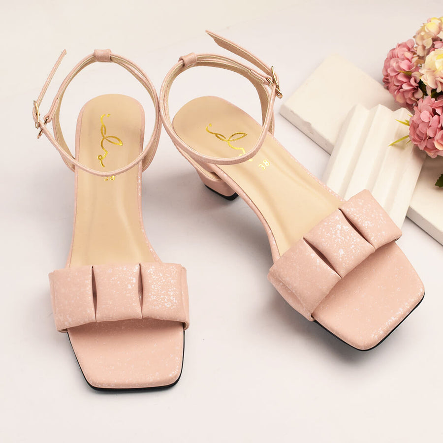 Pillow Block Heel Sandal