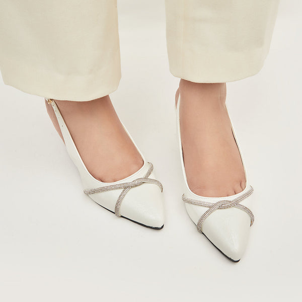 Twisted Chain Block Heel CourtShoe