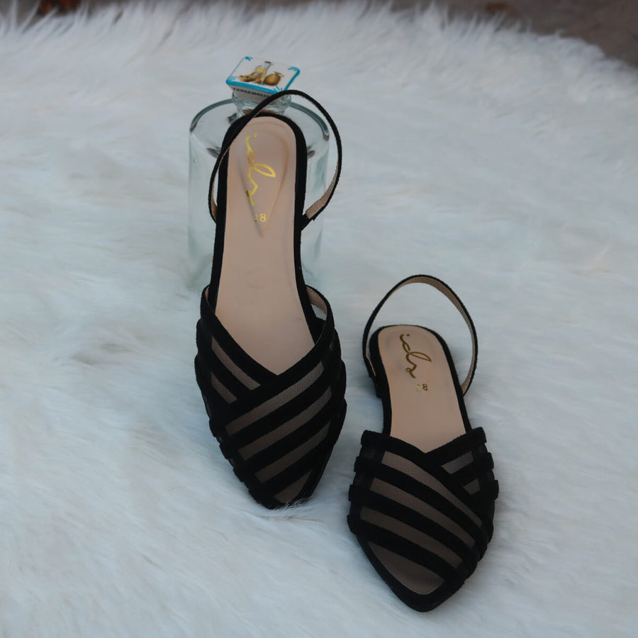 Petal Net Flat - Black