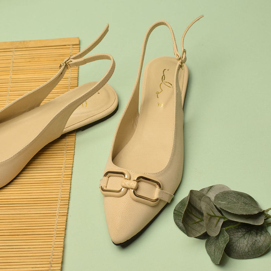 Decore Buckled Pointed Mule