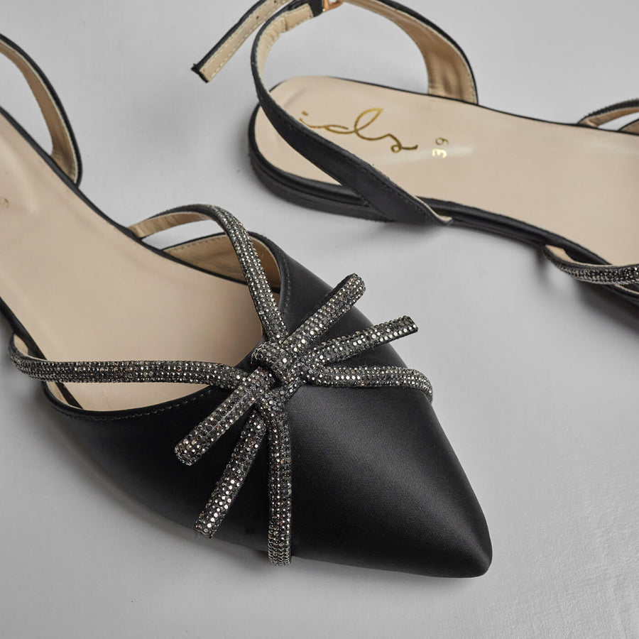 Bowtique Flat Sling Back