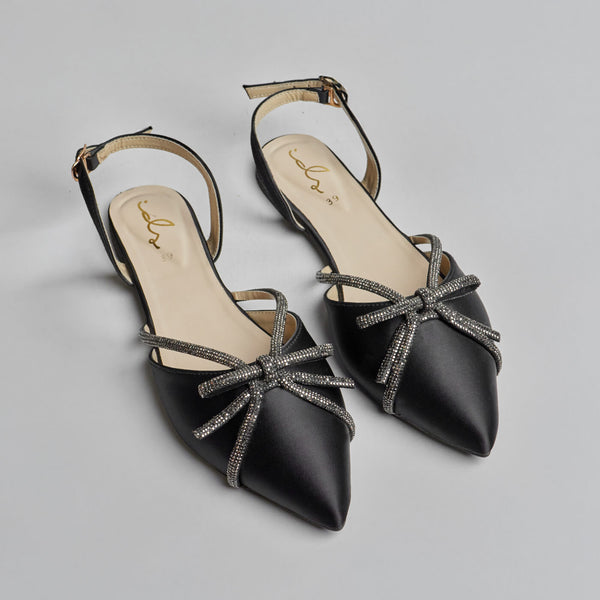 Bowtique Flat Sling Back