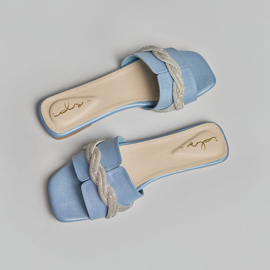 Braid Twist Slides - Blue