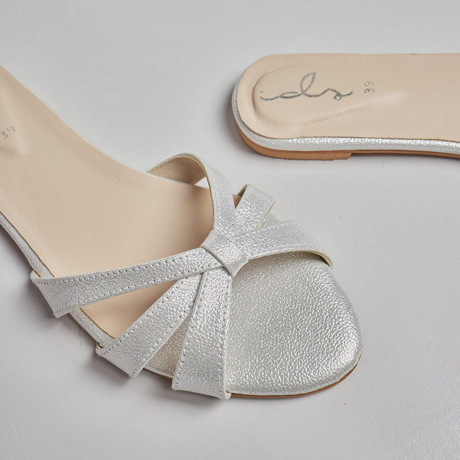 Cross Spark Slides - White