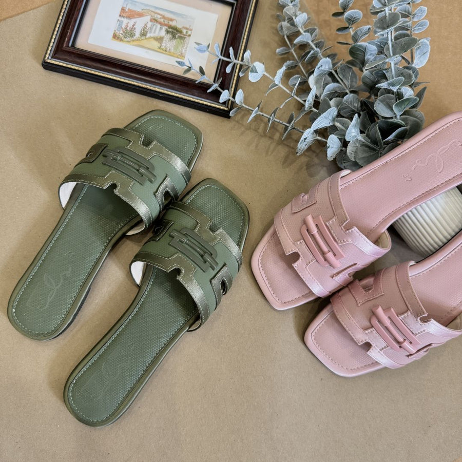 Moda Silk Textured Slides