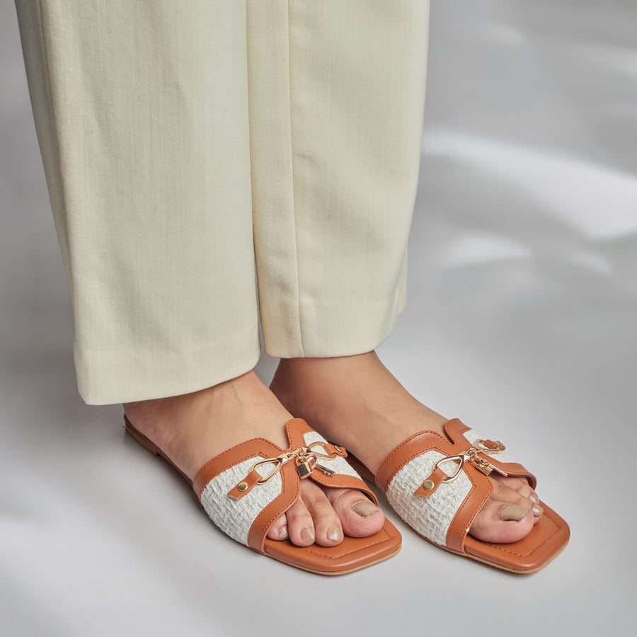 Lock n Key Slides - Brown