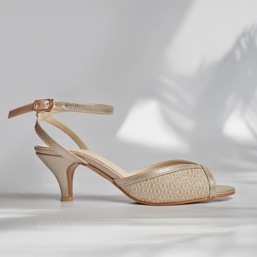 Twinkle Mesh Heels