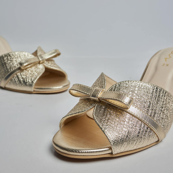 Vintage Glow Heels - Gold