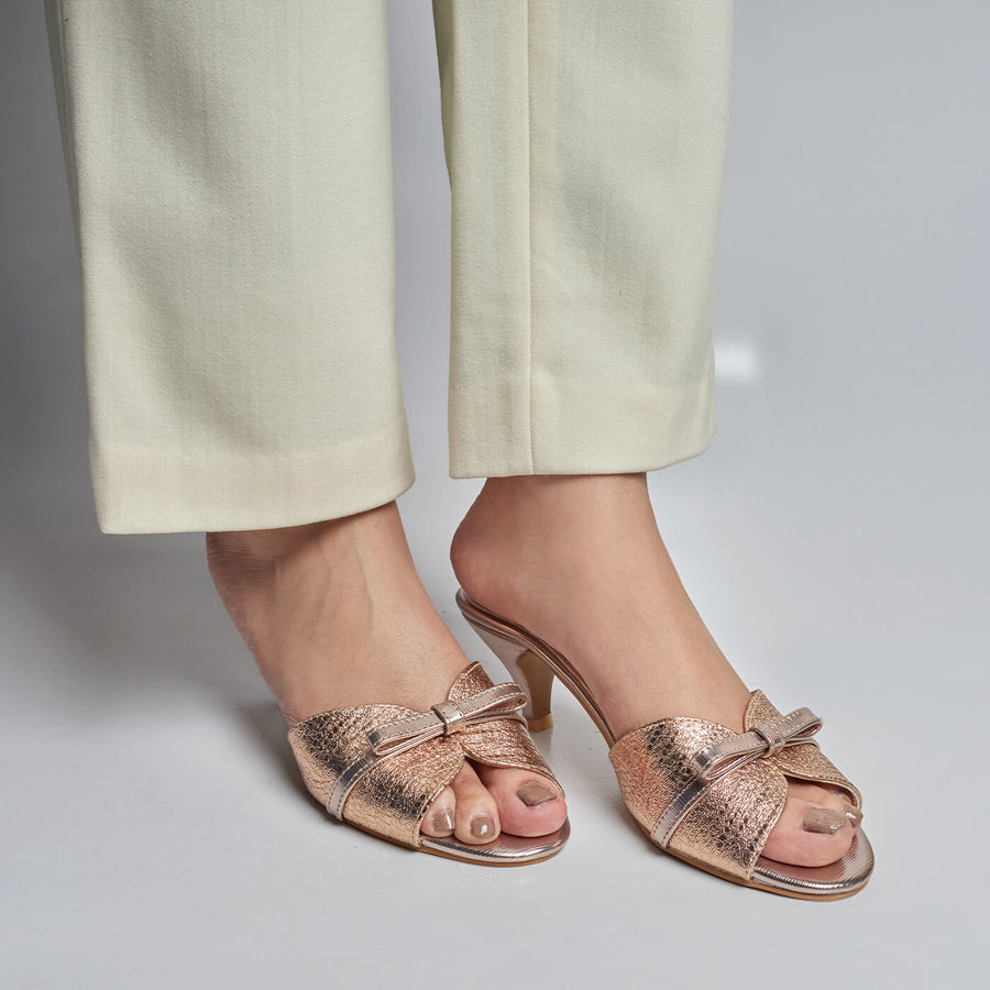 Vintage Glow Heels - Peach