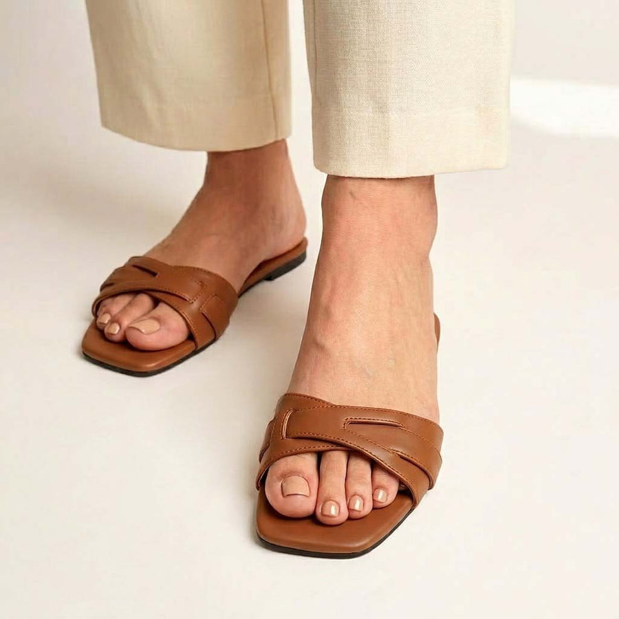 Adore Summer Slides - Mustard