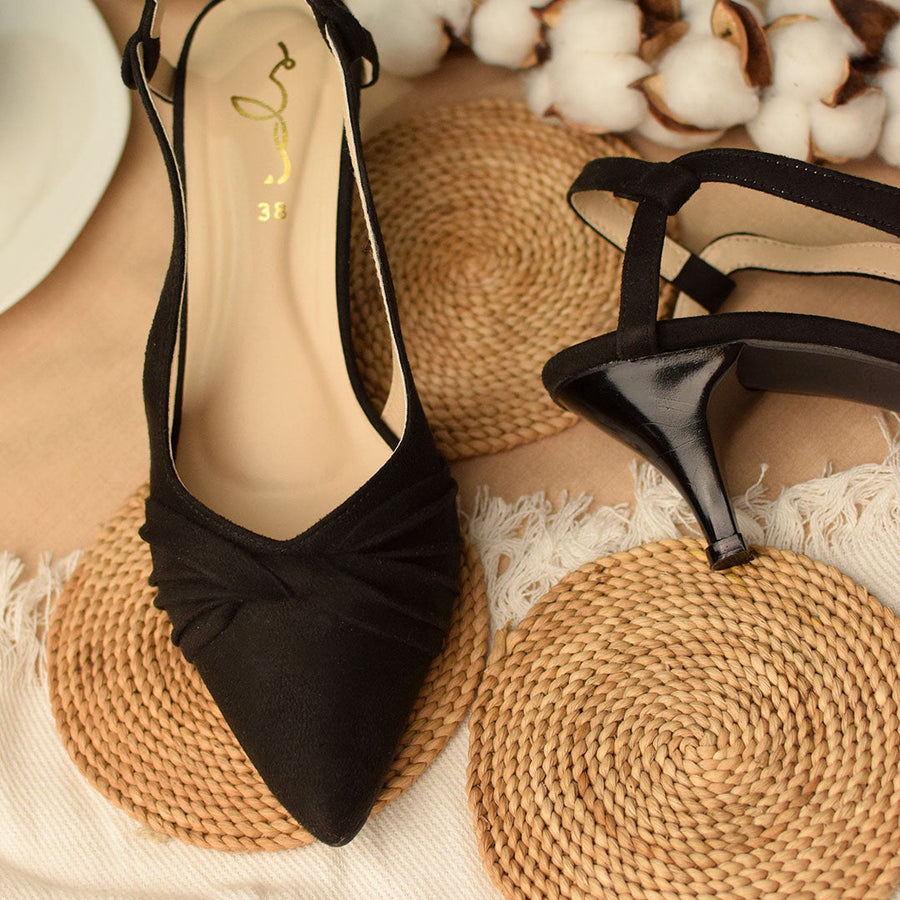 Knot Detail Sling Back Court shoe